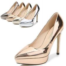 Women's Platform Stilettos Shoes 12cm High Heels Wedding Party Pumps Pointy Toe