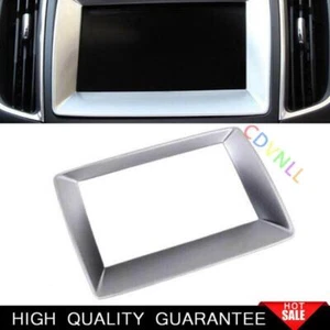 Fit For Ford Edge 2015-2021 Matte Silver Central Console Navigation Panel Trim - Picture 1 of 6