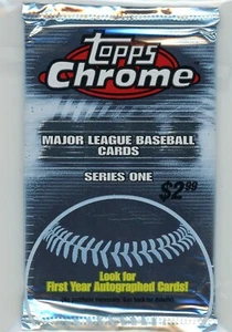 2004 Topps Chrome Baseball Sealed Retail Pack - Picture 1 of 2