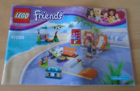 Lego FRIENDS # 41099 "Heartlake Skate Park "~ Instructions ONLY!! MANUAL Booklet