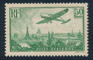 Timbre France PA 14** neuf sans charnière signé roumet ref N 21/1 - Foto 1 di 2