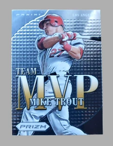 2012 Panini Silver Prizm MIKE TROUT MLB Trading Card #MVP 13 TEAM MVP L.A Angels - Picture 1 of 14