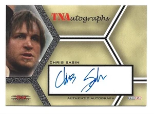Chris Sabin AUTOGRAPH 2008 TRISTAR TNA Wrestling Impact! #A-CS AUTO WWE NXT AEW - Picture 1 of 2
