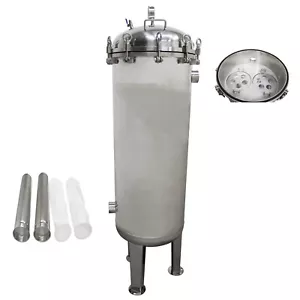 2"NPT Industrial Bag Filter Stainless Steel Liquid Filtration Double Filter Bag - Picture 1 of 24