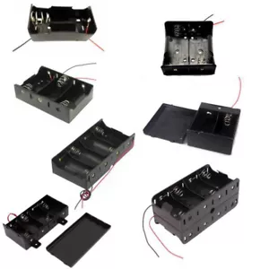 D Cell Battery Holder Case Box With Wire/Switch 1 2 3 4 8 Slots , Various Types - Picture 1 of 11