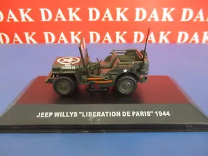 Die cast 1/43 Modellino Auto Jeep Willys US Army France 1944 - Foto 1 di 4