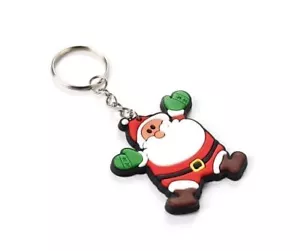 New Xmas Santa Claus Keyrings Father Christmas Tree Snowman Keychains - Picture 1 of 7