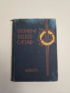 History of Julius Caesar hardcover by Jacob Abbott 1877 Illus. Engravings Maps - Picture 1 of 19