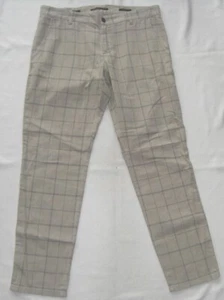 Alberto Herren Hose W34 L30 Lou-J Linen Glencheck Regular Slim 34-30 Sehr Gut - Bild 1 von 4