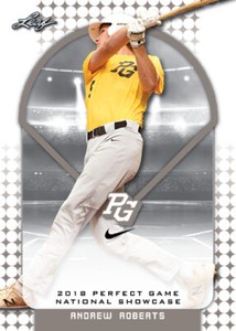10-Count Lot Andrew Roberts 2018 Leaf Perfect Game NIKE All-American Rookies