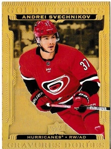 2022-23 Andrei Svechnikov Tim Hortons Canada Gold Etchings Insert Card #G4 Mint - Image 1 of 1