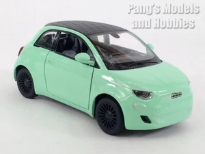 2020 New Fiat 500e 500 1/28 Scale Diecast Model by Kinsmart - GREEN - Picture 1 of 12