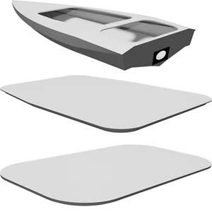Boat Hull for RC Water Jet System - High Performance V-Shape Design - Picture 1 of 5