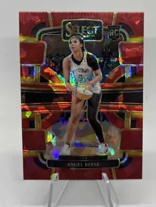 2024 Select WNBA Angel Reese Chicago Sky Concourse rojo hielo agrietado Prizm RC #5! - Imagen 1 de 2