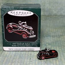 1998 Hallmark Keepsake Miniature Ornament - 1937 Steelcraft Auburn - Damaged Box