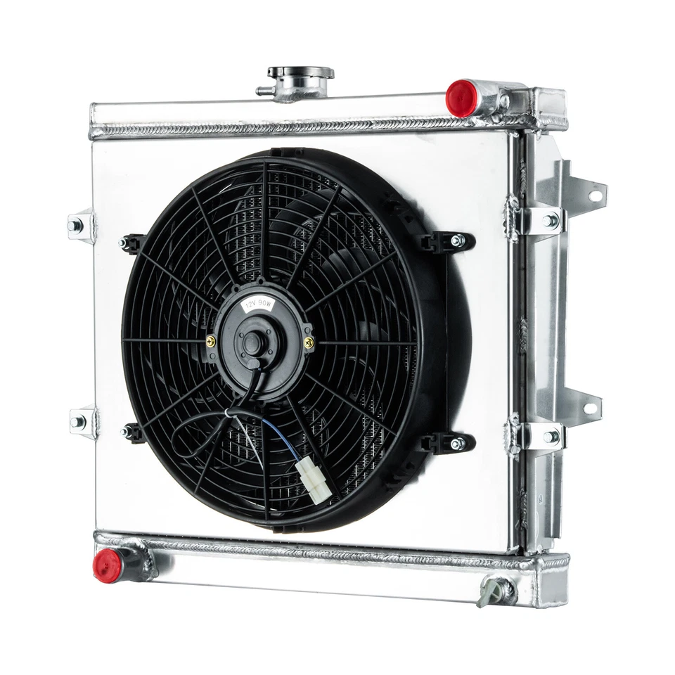 For 84-95 Toyota Pickup DLX 4 Runner SR5 2.4L l4 3 ROW Radiator+Shroud+Fan - Изображение 1 из 4