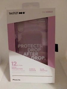 Tech21 Evo Check Series Gel Case for Apple iPhone XR #T21 - 6106 - ORCHID - Zdjęcie 1 z 12