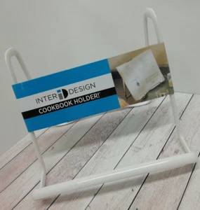 iDesign 59496 Table Top Easel white Metal Cookbook Stand for Tables books - Picture 1 of 5