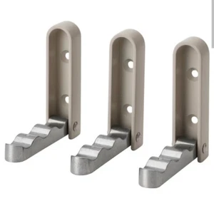 Gancho de pared plegable IKEA Klyket aluminio beige nuevo - Imagen 1 de 5