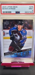 2020-21 Upper Deck Young Guns Bowen Byram #205 Rookie RC Graded PSA 9 Mint - Bild 1 von 2
