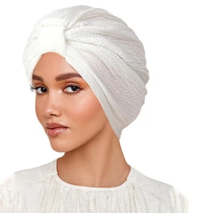 Mujeres Indias Turbante Bufanda Hijab Sombrero Musulmán Pérdida de Cabello Quimio Gorra Gorro Cubierta Envolvente - Imagen 1 de 28