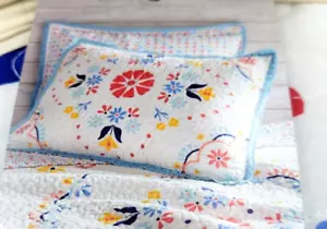 2 Piece Set Pioneer Woman Mazie Medallion Quilt Sham Set, Standard Size - Picture 1 of 6