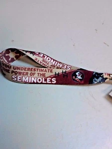 NCAA FLORIDA STATE SEMINOLE /STAR WARS KEY STRAP WRIST LANYARD KEY CHAIN NEW NWT - Picture 1 of 2