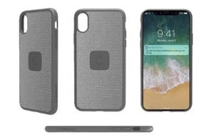 Cygnett UrbanShield Case for iPhone X / XS - Grey Carbon Fibre Cover BRAND NEW - Picture 1 of 3