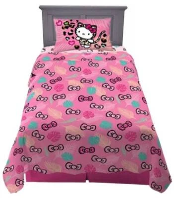 Juego de sábanas de microfibra para niños Hello Kitty "Wild Jungle" - W1008021298, W3147596368 Foto 1 de 4