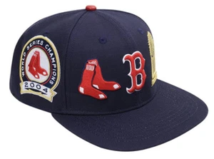 BOSTON RED SOX CITY DOUBLE FRONT LOGO SNAPBACK HAT Pro standard - Picture 1 of 5