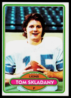 Tom Skladany, 1980 Topps, #463, Detroit Lions, - Image 1 of 2