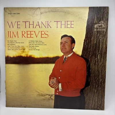Jim Reeves We Thank Thee Country Gospel Music Vinyl LP 22R - Imagem 1 de 4
