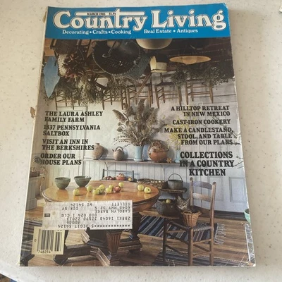 Country Living Magazine March 1985 Back Issue Cottagecore Farmhouse - Image 1 of 4