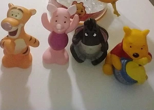 Winnie The Pooh Disney Figures Set, Eeyore Piglet Tigger & Pooh Carrying Bag - Picture 1 of 6