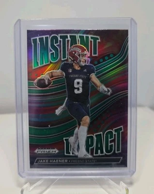 2023 Panini Prizm Draft Picks Instant Impact Jake Haener #II-7 (RC) Fresno St QB - Image 1 of 4