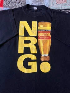 Vintage 90s Lucozade Energy “Replaces Lost Energy” Bottle Graphic Tee - Picture 1 of 12
