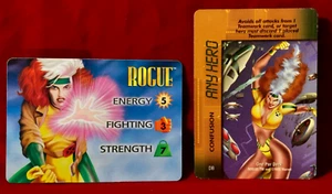 ROGUE 1995 Fleer Marvel Overpower TCG CCG pages =14 Cards Near MINT Condition - Picture 1 of 16