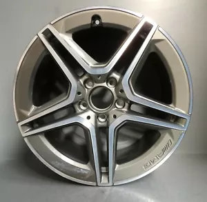1 MERCEDES A CLASS W177 18" AMG ALLOY WHEEL 2018 2019 2020 GREY DIAMOND CUT OEM - Picture 1 of 12