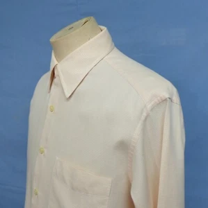 Yohji Yamamoto Durban A.A.R AAR Orange Micro Check Cotton Men Shirt L/S L - Picture 1 of 7