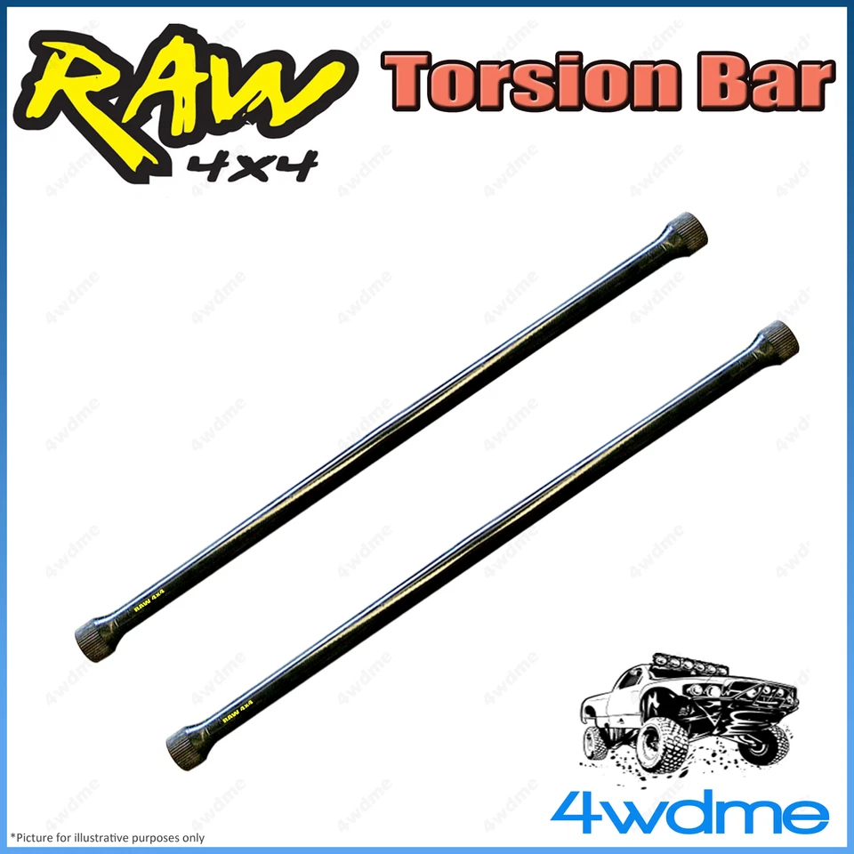 Ford Courier PC PD PE 4WD RAW Front Torsion Bars Increased Rate 2" 0-40mm Lift  - image 1 of 1