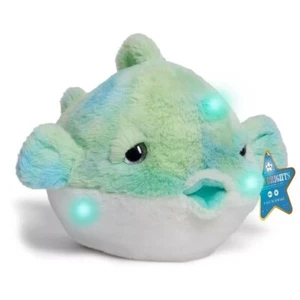 FAO Schwarz 12" Luminosi LED con Suono Pesce Soffiato Giocattolo Peluche Nuovo - Foto 1 di 6