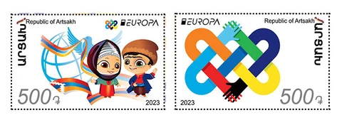 Artsakh 2023 MNH** Mi 256-7 Europa PEACE The Highest Value of Humanity Children Cover