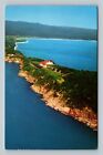 Cape Breton NS Aerial View Resort Lodge Nova Scotia Canada Vintage Postcard