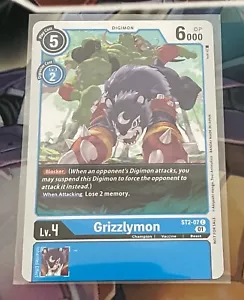 Grizzlymon ST2-07 C Digimon JCC Tournament Pack Vol. 4 - Imagen 1 de 1