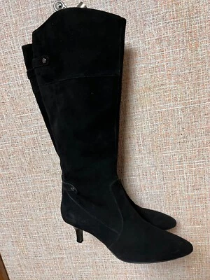 Botas hasta la rodilla de gamuza Anne Klein iflex s-8M Foto 1 de 4