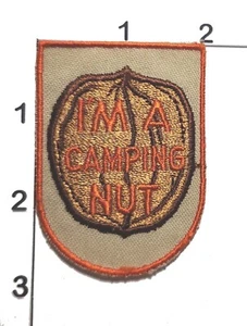Acorn I'm a Camping Nut Patch Embellishment Cosplay Embroidered Upcycle - Picture 1 of 1
