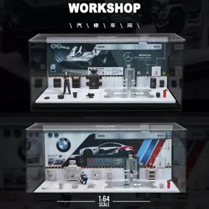 MoreArt 1:64 Non Assemble Model Car Repair Workshop Diorama W/Tools Set Display - Picture 1 of 11
