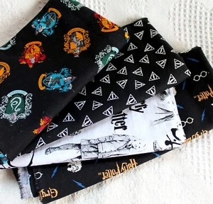 Harry Potter Fabric, Cotton Wizarding Fabric, Choose from 1 Yard Cut, 4 Designs - Picture 1 of 10