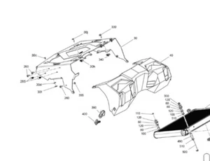 Can-Am Outlander Support Assembly OEM 709200556 - Picture 1 of 3