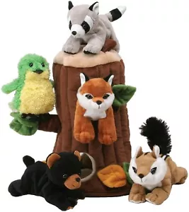 Peluche Unipak CASA SULL'ALBERO regalo 5 animali della foresta in custodia - Foto 1 di 1